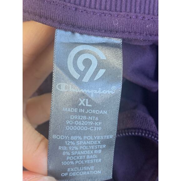 Champion Women's Training Full Zip Track Jacket Long Sleeve Purple Size XL - Picture 3 of 4